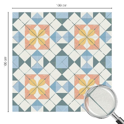 Solfilm fönster insynsskydd Färgglad symmetri