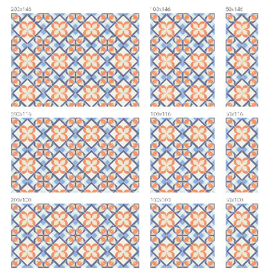 Fönsterfilm med mosaikmönster Blommönster