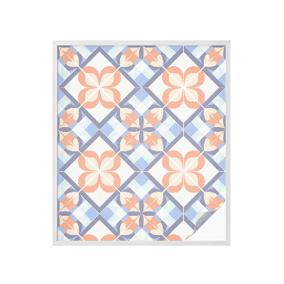 Fönsterfilm med mosaikmönster Blommönster