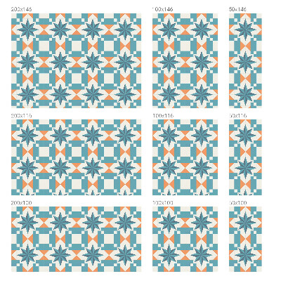 Frostad fönsterfilm med färgat mönster Blå stjärnor