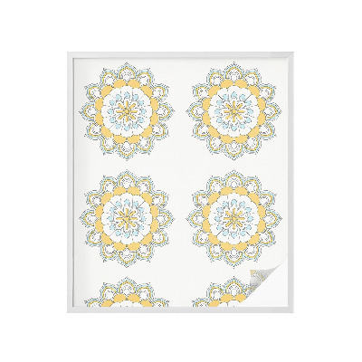 Solfilm fönster insynsskydd Färgglada mandalas