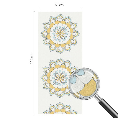 Solfilm fönster insynsskydd Färgglada mandalas
