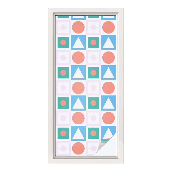 Fönsterfilm med mosaikmönster Abstrakta mönster