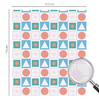 Fönsterfilm med mosaikmönster Abstrakta mönster