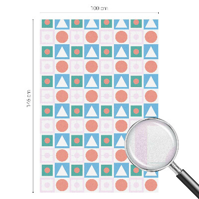 Fönsterfilm med mosaikmönster Abstrakta mönster