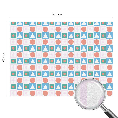 Fönsterfilm med mosaikmönster Abstrakta mönster