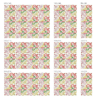 Dekorplast till fönster mosaik Blommiga ornament