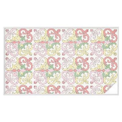 Dekorplast till fönster mosaik Blommiga ornament