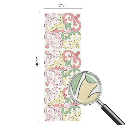 Dekorplast till fönster mosaik Blommiga ornament