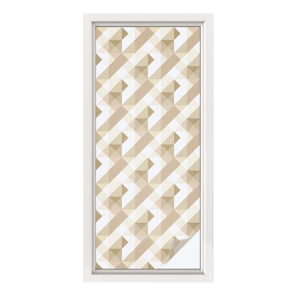 Fönsterfilm med mosaikmönster Triangulära mönster