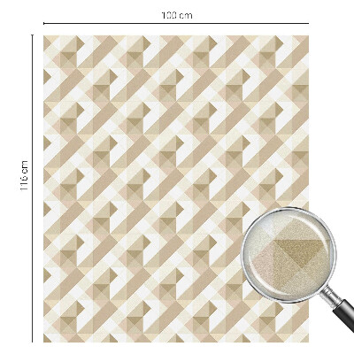Fönsterfilm med mosaikmönster Triangulära mönster