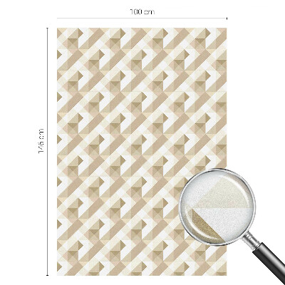 Fönsterfilm med mosaikmönster Triangulära mönster