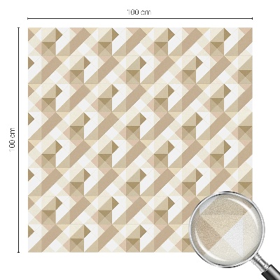 Fönsterfilm med mosaikmönster Triangulära mönster