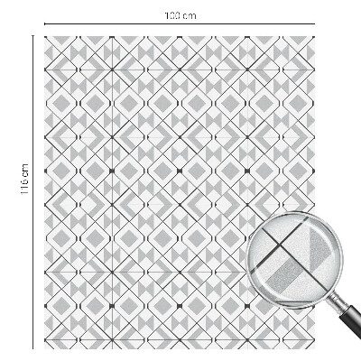 Dekorplast till fönster mosaik Geometriska mönster