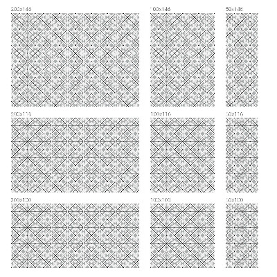 Dekorplast till fönster mosaik Geometriska mönster