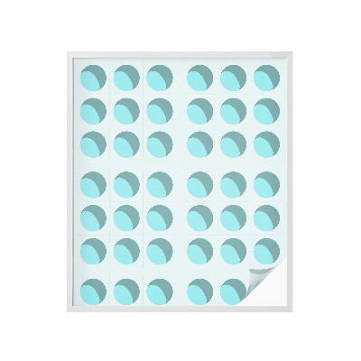 Frostad fönsterfilm med färgat mönster Moderna hjul