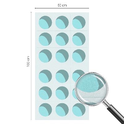 Frostad fönsterfilm med färgat mönster Moderna hjul