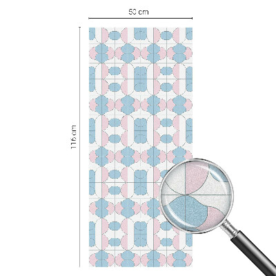 Fönsterfilm med mosaikmönster Pastellmönster