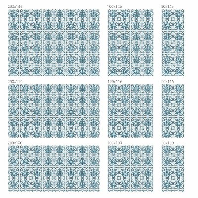 Frostfilm med dekorativt mönster Blommönster