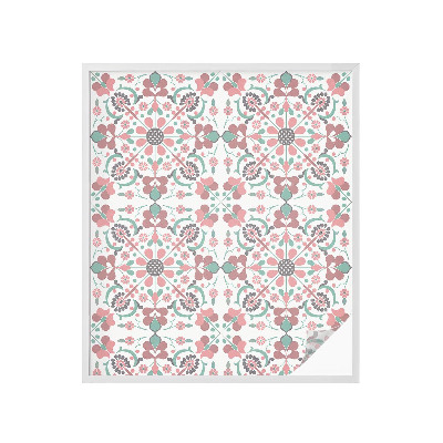 Dekorplast till fönster mosaik Blommig harmoni