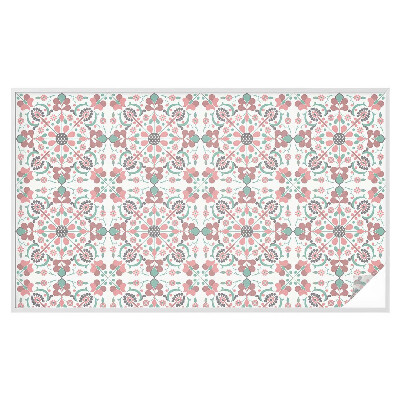 Dekorplast till fönster mosaik Blommig harmoni