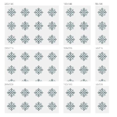 Fönsterfilm med mosaikmönster Klassisk prydnad