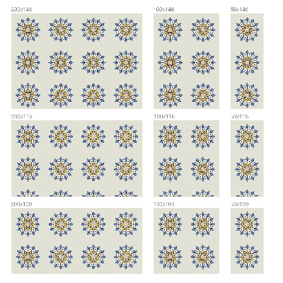 Frostad fönsterfilm med färgat mönster Dekorativ mandala