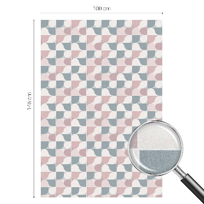 Dekorplast till fönster mosaik Pastellmönster