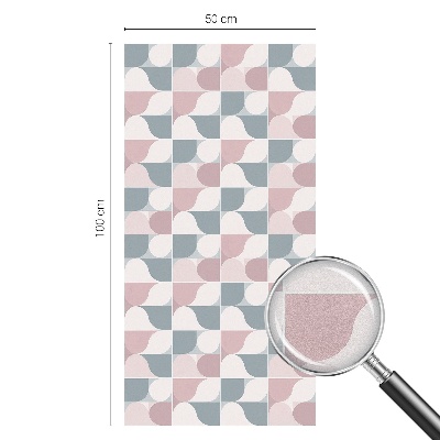 Dekorplast till fönster mosaik Pastellmönster