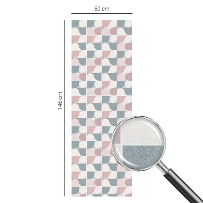 Dekorplast till fönster mosaik Pastellmönster