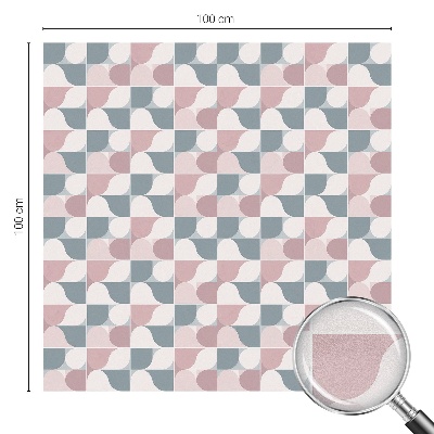 Dekorplast till fönster mosaik Pastellmönster