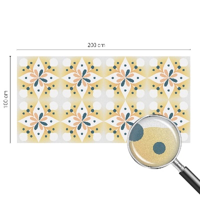 Frostfilm med dekorativt mönster Blomsymmetri