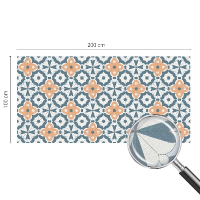 Frostad fönsterfilm med färgat mönster Mosaikblommor