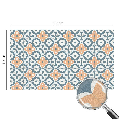 Frostad fönsterfilm med färgat mönster Mosaikblommor