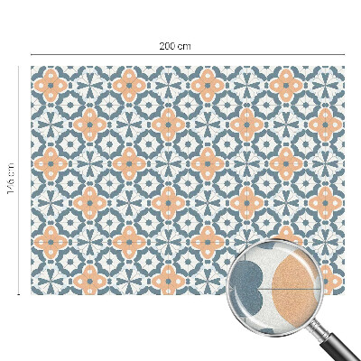 Frostad fönsterfilm med färgat mönster Mosaikblommor