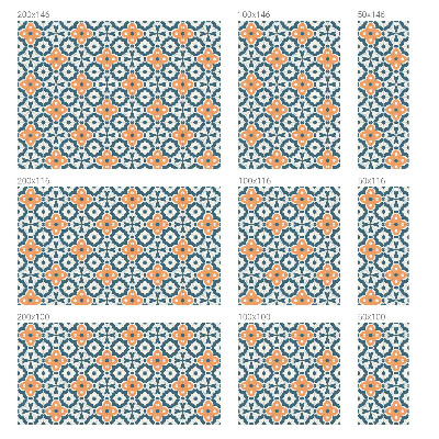 Frostad fönsterfilm med färgat mönster Mosaikblommor