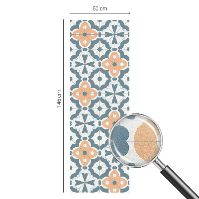 Frostad fönsterfilm med färgat mönster Mosaikblommor