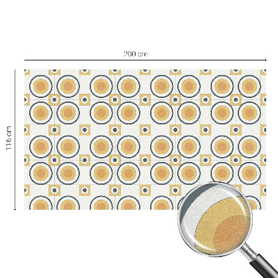 Dekorplast till fönster mosaik Retro cirklar