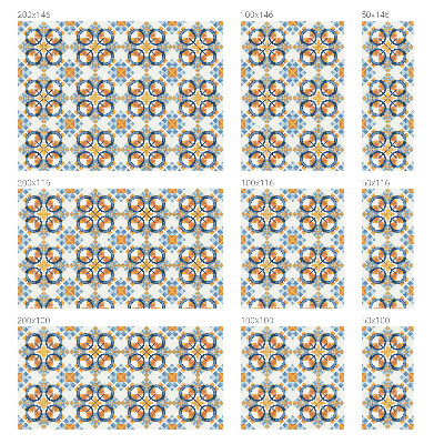 Frostad fönsterfilm med färgat mönster Geometriskt mönster