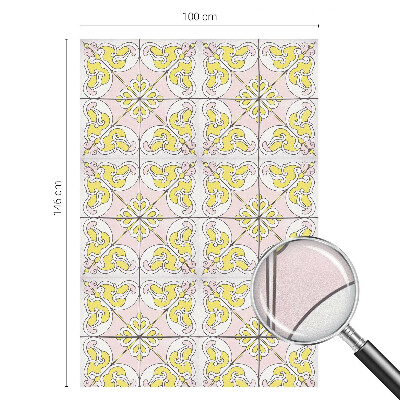 Frostfilm med dekorativt mönster Abstrakta blommor