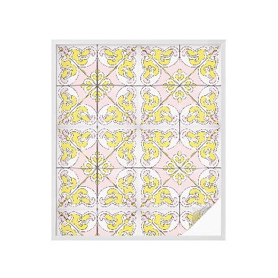 Frostfilm med dekorativt mönster Abstrakta blommor