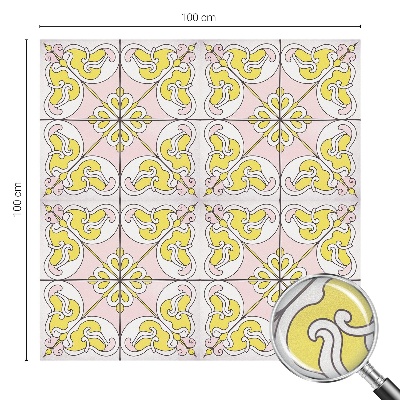 Frostfilm med dekorativt mönster Abstrakta blommor