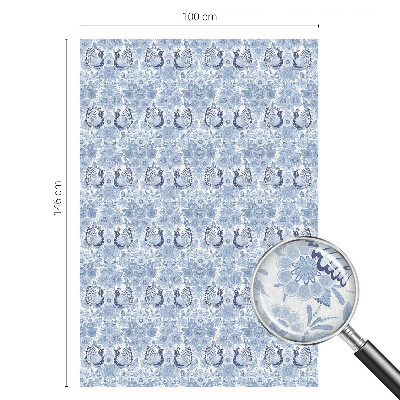 Solfilm fönster insynsskydd Blommig fågel