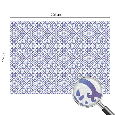 Fönsterfilm med mosaikmönster Blå kakelplattor