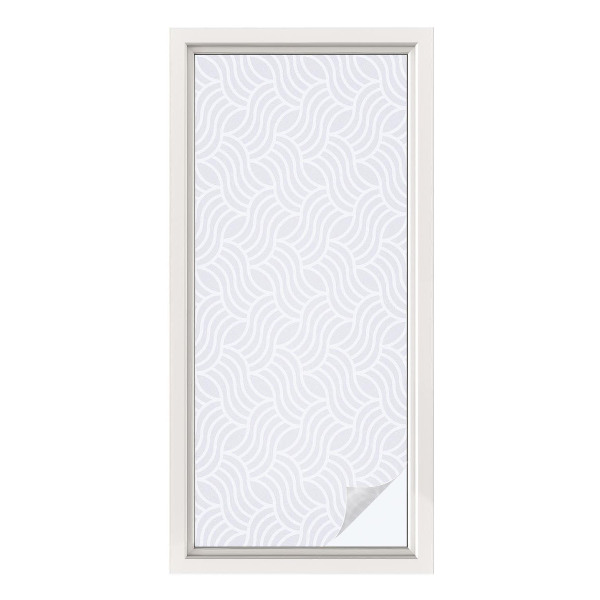 Fönsterfilm med mosaikmönster Vågor av harmoni