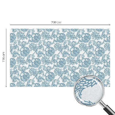 Solfilm fönster insynsskydd Blå ornament