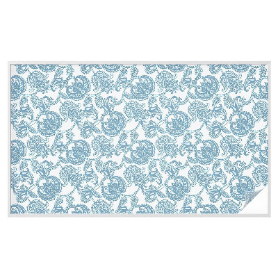 Solfilm fönster insynsskydd Blå ornament