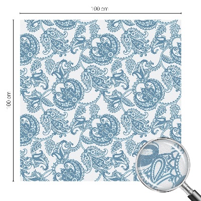 Solfilm fönster insynsskydd Blå ornament