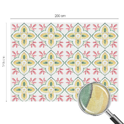 Frostfilm med dekorativt mönster Blommig prydnad