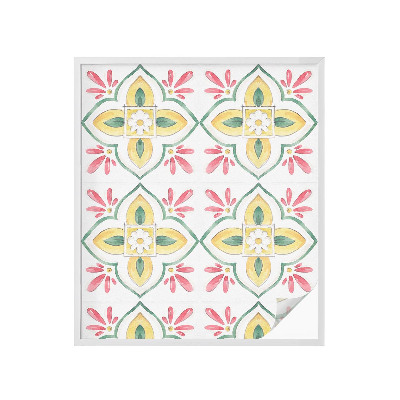 Frostfilm med dekorativt mönster Blommig prydnad